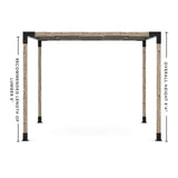 Toja Grid Double Pergola _10x12_graphite