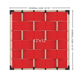 Toja Grid Double Pergola _12x12_crimson