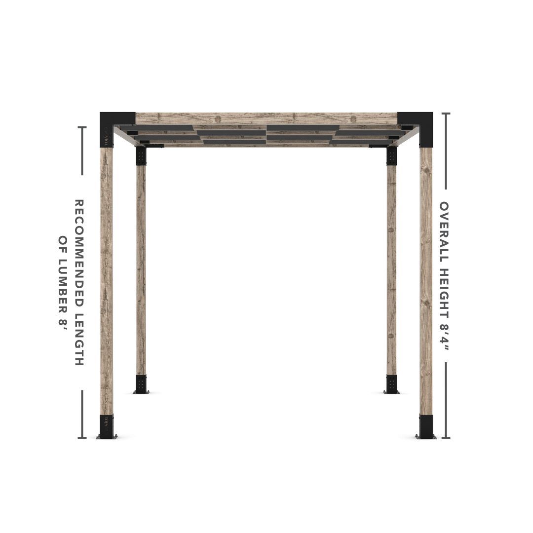 Toja Grid Double Pergola _8x10_graphite