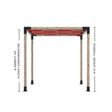 Toja Grid Double Pergola _8x8_crimson