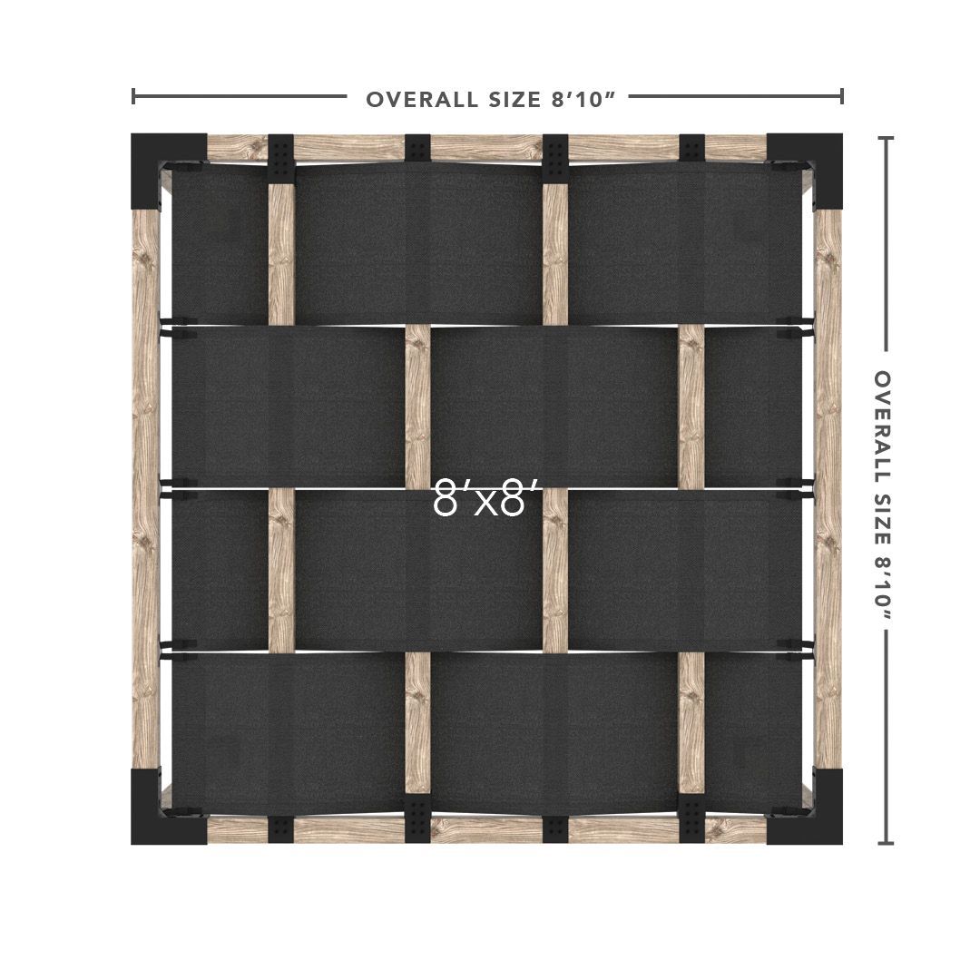 Toja Grid Double Pergola _8x8_graphite