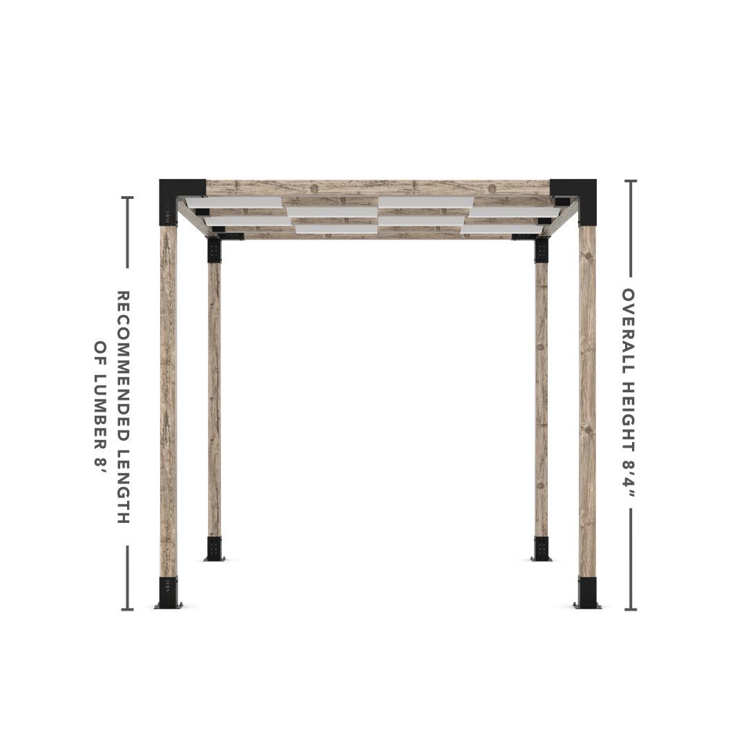 Toja Grid Double Pergola _8x8_white