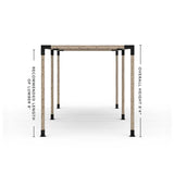 Double Pergola Kit with 2 Shade Sail