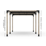 Double Pergola Kit with 2 Shade Sail