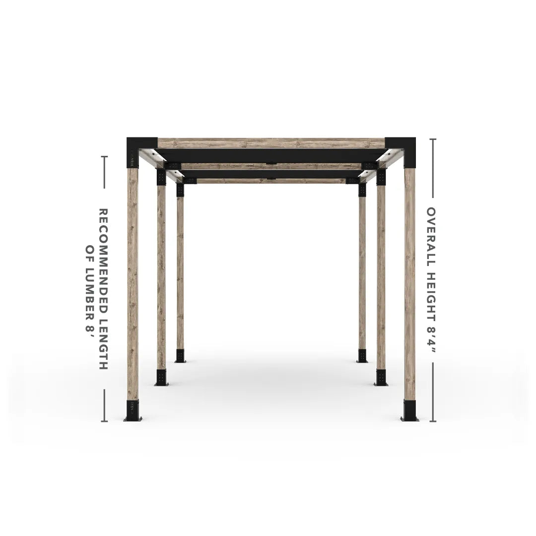 Double Pergola Kit with 2 Shade Sail