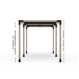 Double Pergola Kit with 2 Shade Sail
