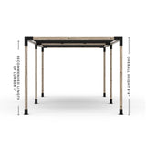 Double Pergola Kit with 2 Shade Sail