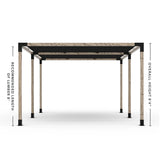 Double Pergola Kit with 2 Shade Sail