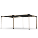 Double Pergola Kit with 2 Shade Sail