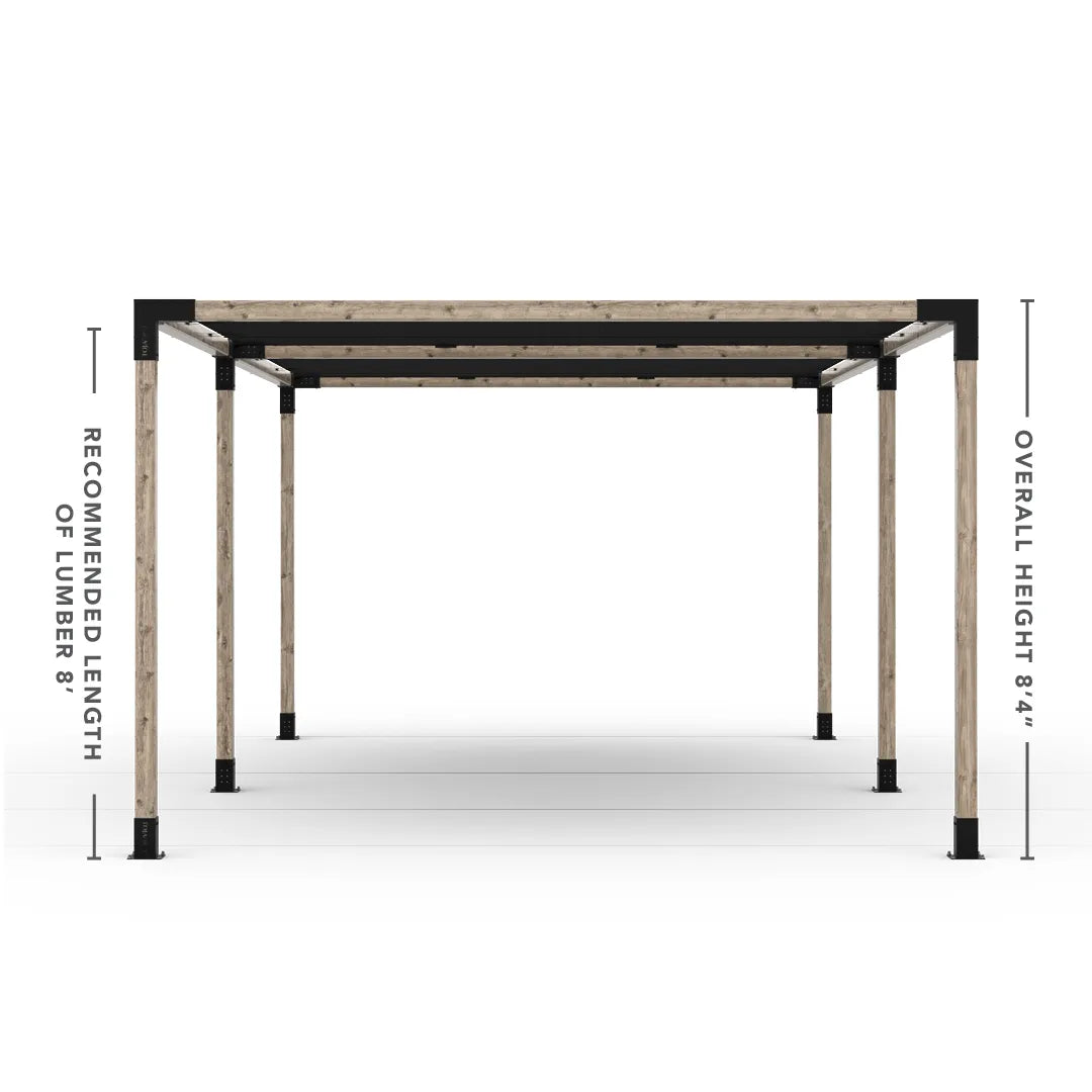 Double Pergola Kit with 2 Shade Sail