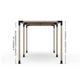 Double Pergola Kit with 2 Shade Sail