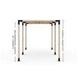 Double Pergola Kit with 2 Shade Sail