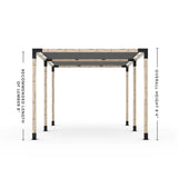 Double Pergola Kit with 2 Shade Sail
