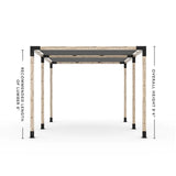 Double Pergola Kit with 2 Shade Sail