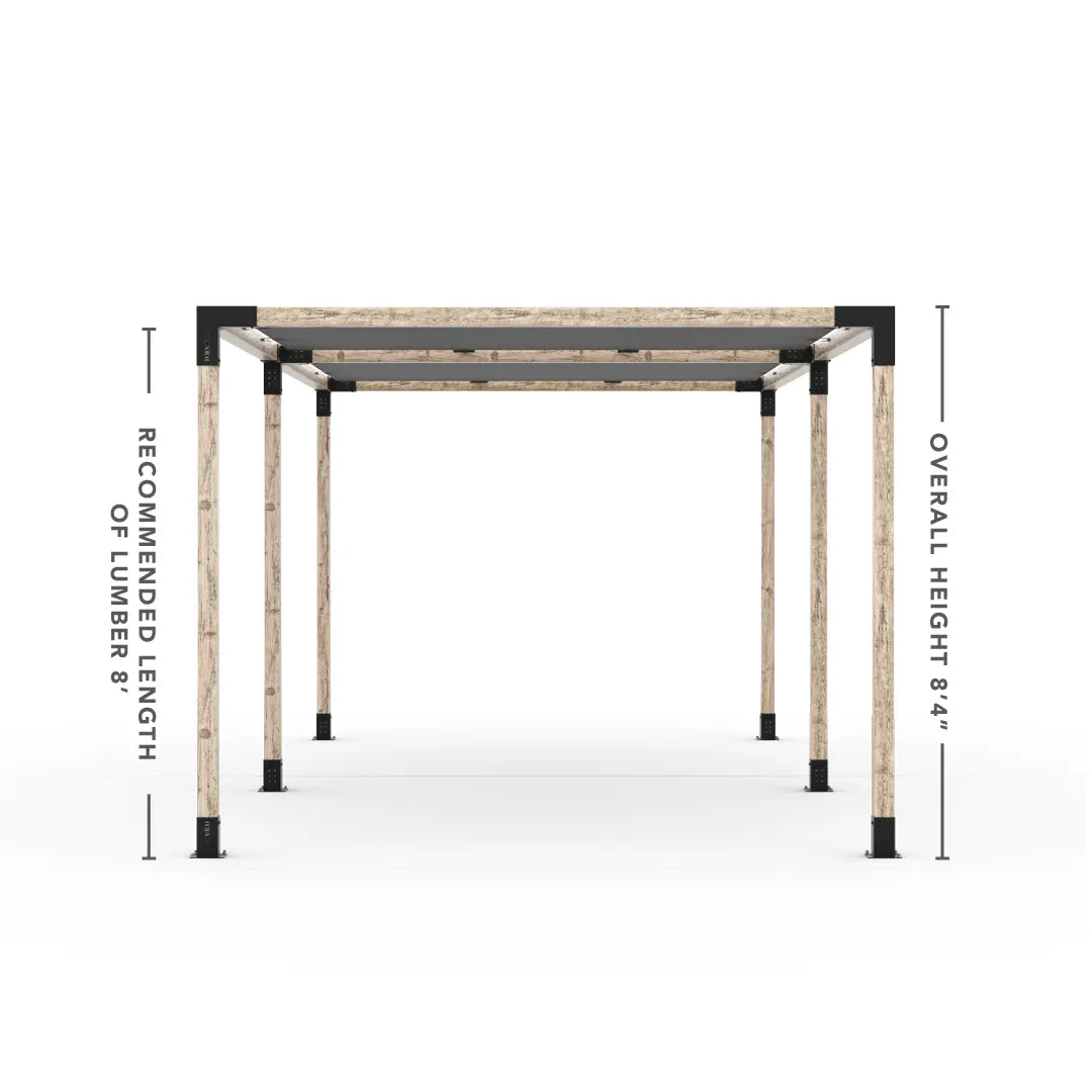 Double Pergola Kit with 2 Shade Sail