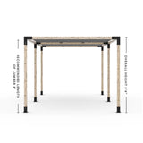 Double Pergola Kit with 2 Shade Sail