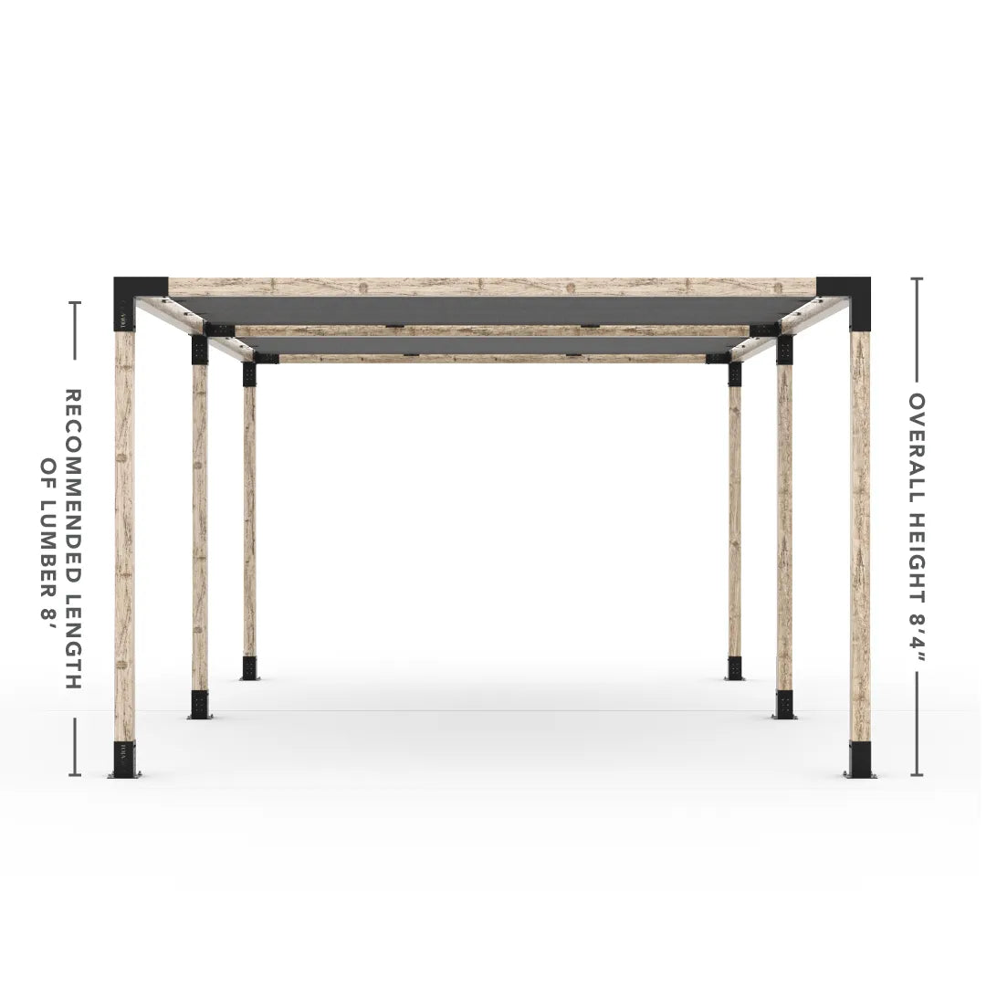 Double Pergola Kit with 2 Shade Sail