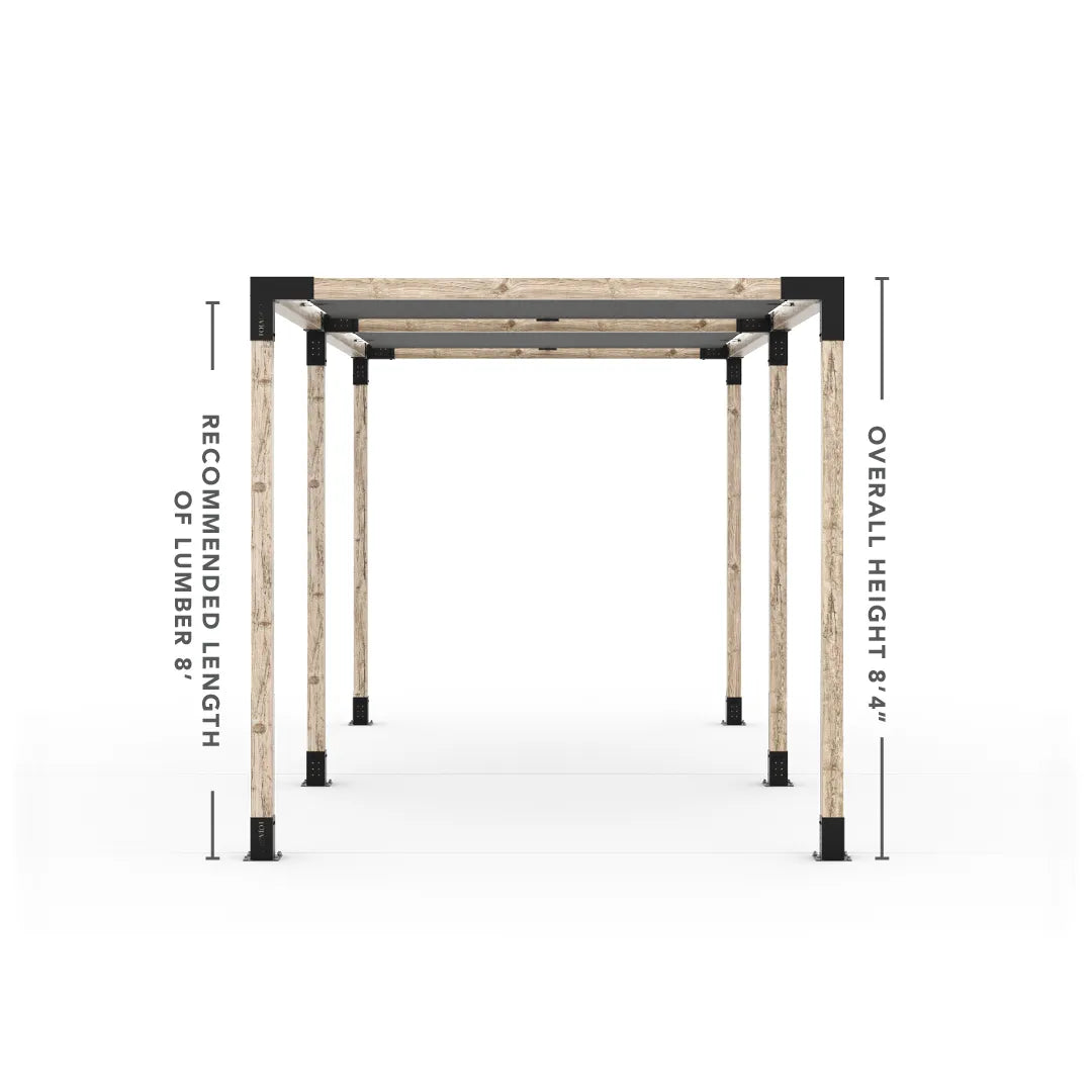 Double Pergola Kit with 2 Shade Sail
