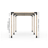Double Pergola Kit with 2 Shade Sail