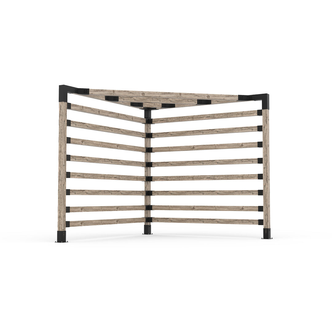 Kit Pergola triangulaire pour poteaux en bois