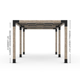 Toja Grid Double Pergola _10x18_graphite