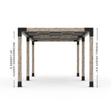 Toja Grid Double Pergola _10x20_graphite