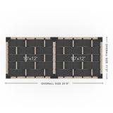 Toja Grid Double Pergola _10x24_graphite