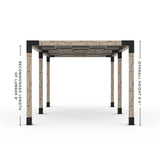 Toja Grid Double Pergola _10x24_graphite