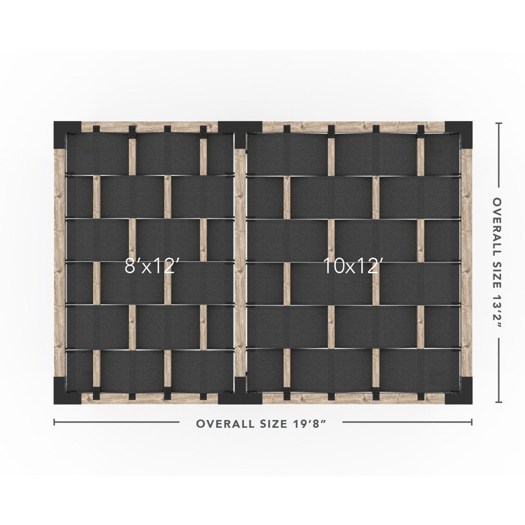 Toja Grid Double Pergola _12x18_graphite