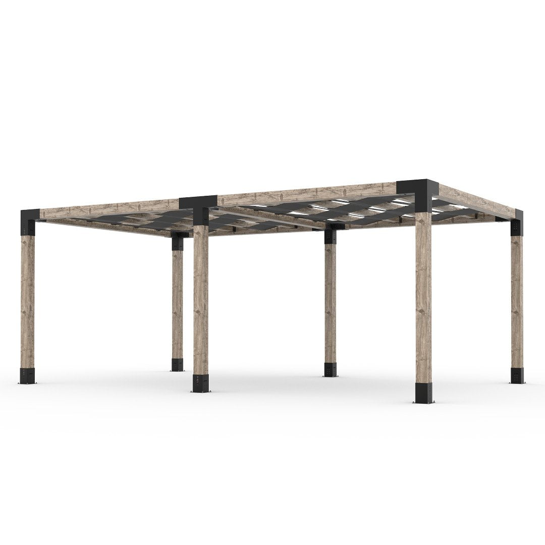 Toja Grid Double Pergola _12x20_graphite