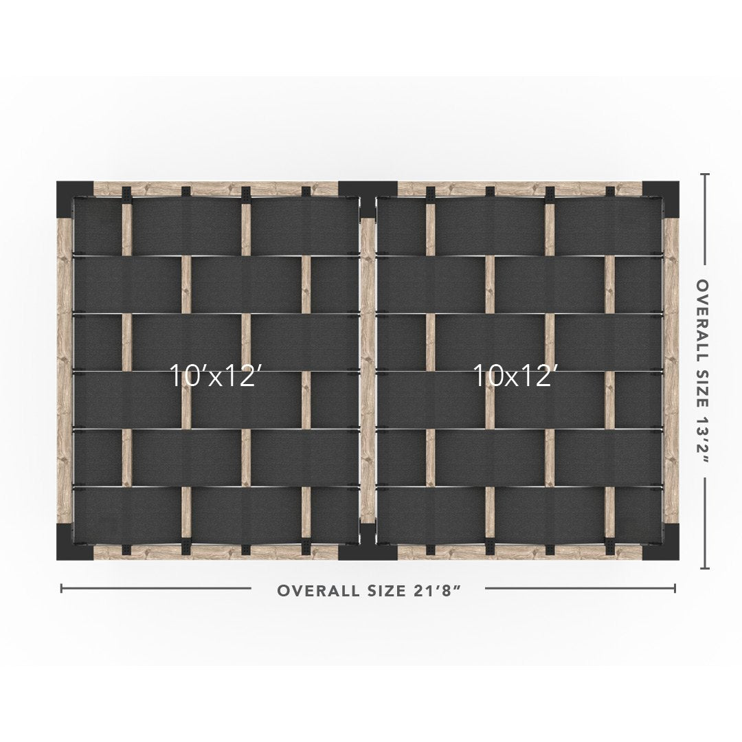 Toja Grid Double Pergola _12x20_graphite