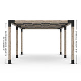 Toja Grid Double Pergola _12x24_graphite