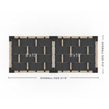 Toja Grid Double Pergola _8x20_graphite