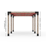 Toja Grid Double Pergola _10x16_crimson