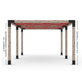 Toja Grid Double Pergola _12x20_crimson