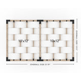 Toja Grid Double Pergola _12x20_white