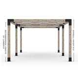 Toja Grid Double Pergola _12x20_white