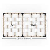 Toja Grid Double Pergola _12x22_white