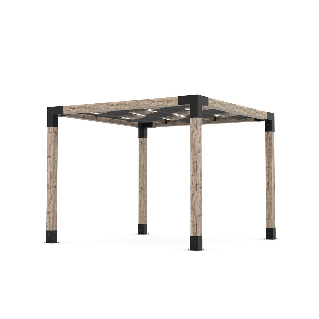 Toja Grid Double Pergola _10x10_graphite