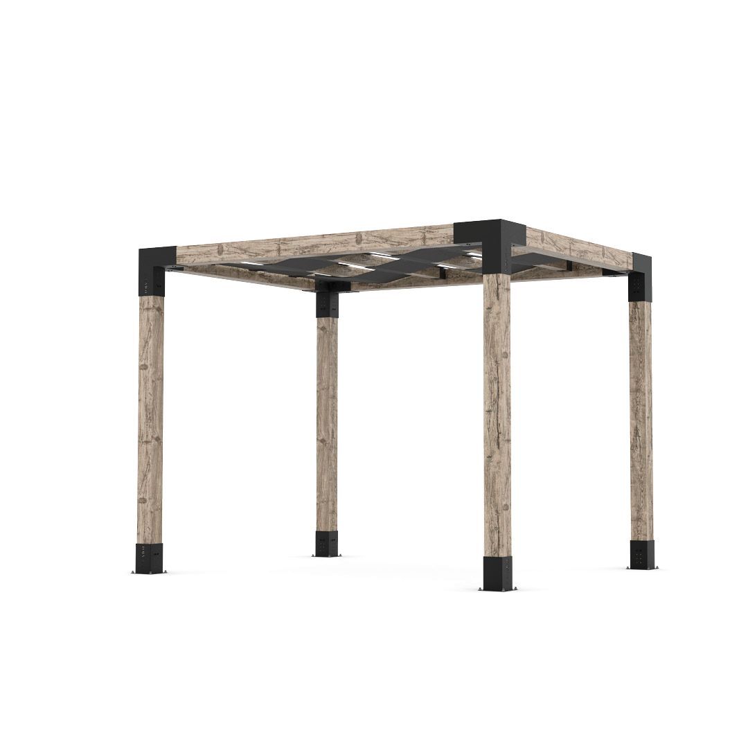 Toja Grid Double Pergola _8x10_graphite