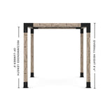 Toja Grid Double Pergola _8x12_graphite