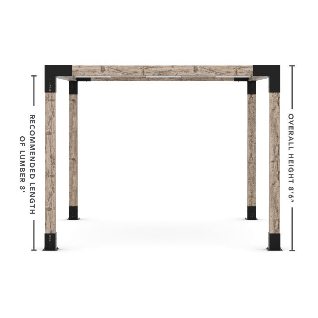 Toja Grid Double Pergola _10x12_white