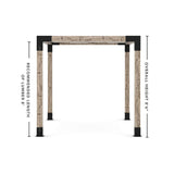 Toja Grid Double Pergola _8x12_white