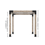 Toja Grid Double Pergola _8x8_white