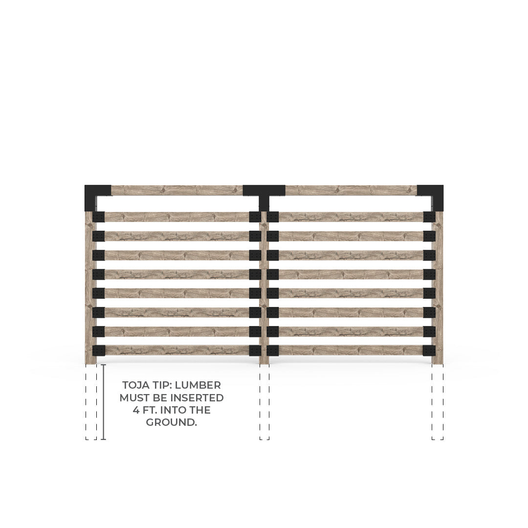 Double Garden Privacy Wall Kit