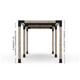 Double Pergola Kit with 2 Shade Sail