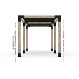Double Pergola Kit with 2 Shade Sail