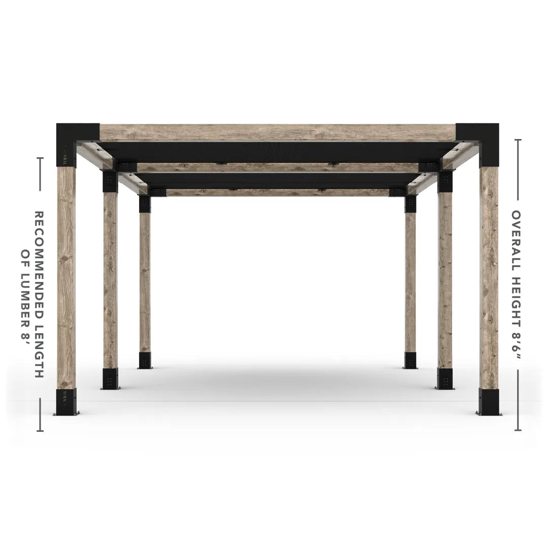 Double Pergola Kit with 2 Shade Sail