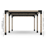 Double Pergola Kit with 2 Shade Sail
