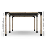 Double Pergola Kit with 2 Shade Sail